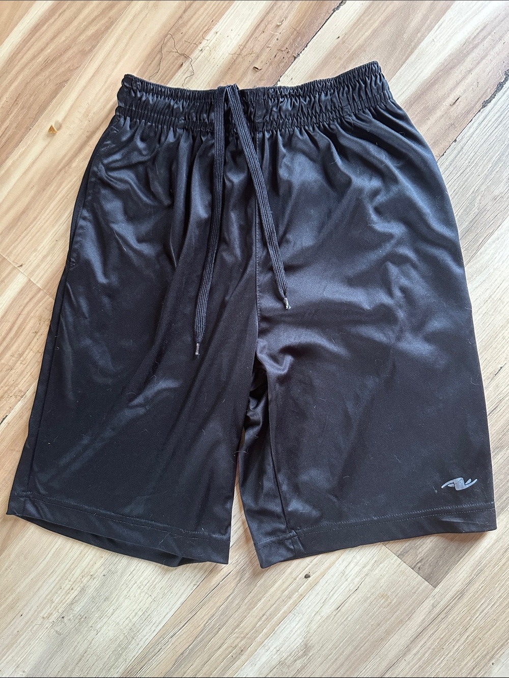 Athletic Works Men's Black Performance Drawstring Shorts